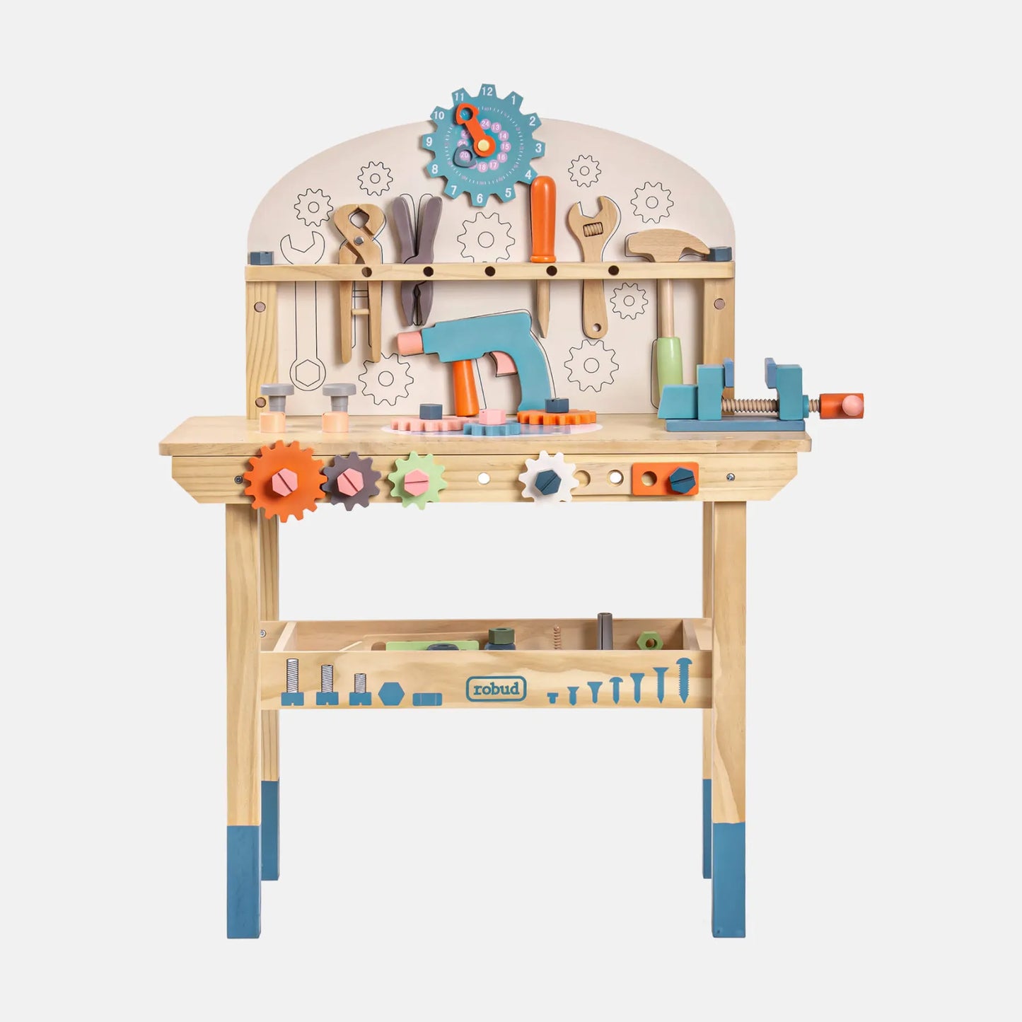 Montessori Wooden Tool Bench Set for Kids