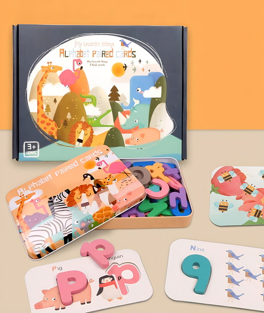 Best Seller: Alphabets and Numbers Wooden Flash Cards