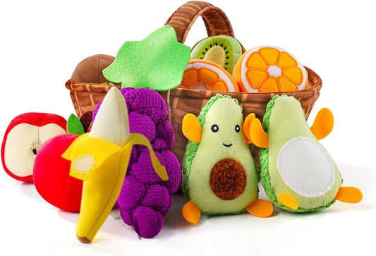 Montessori Fruit Basket – Plush Toy Set