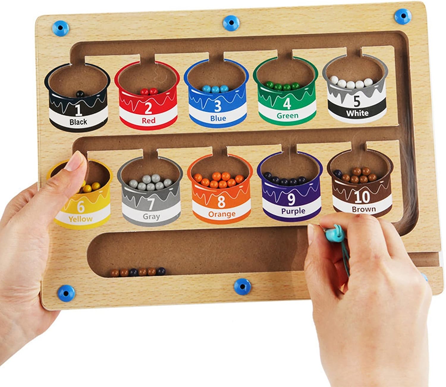 Color and Number Magnetic Board – Project Montessori