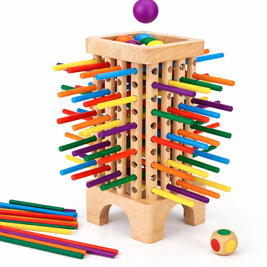 Montessori Stick Drop Tower Game