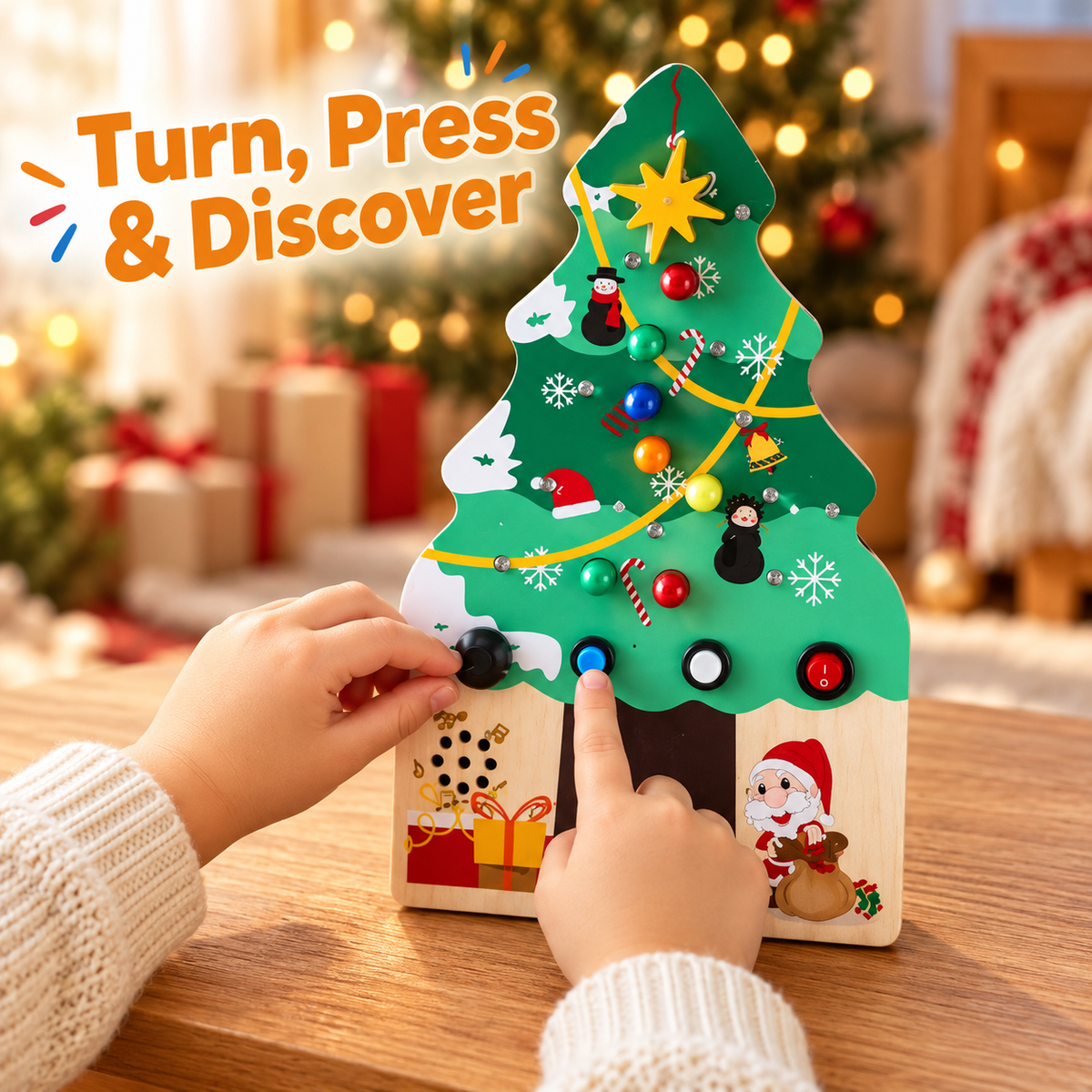 Montessori Wooden LED Christmas Tree