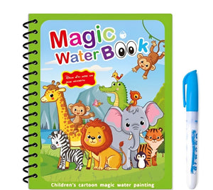 Open image in slideshow, Montessori Water Drawing &amp; Coloring Book
