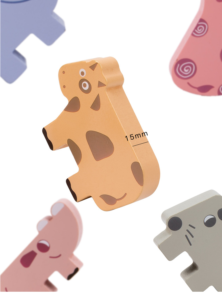 Montessori Animal Stacking Game