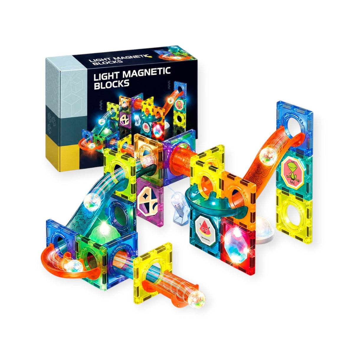 Montessori Glow Magnetic Tiles - Project Montessori