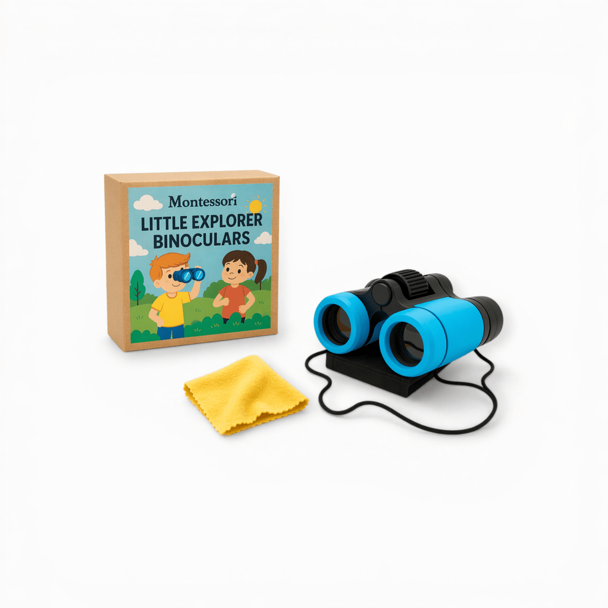 Montessori Little Explorer Binoculars - Blue