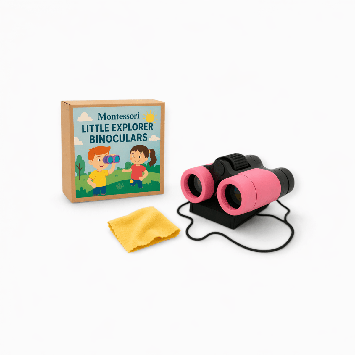 Montessori Little Explorer Binoculars - Pink