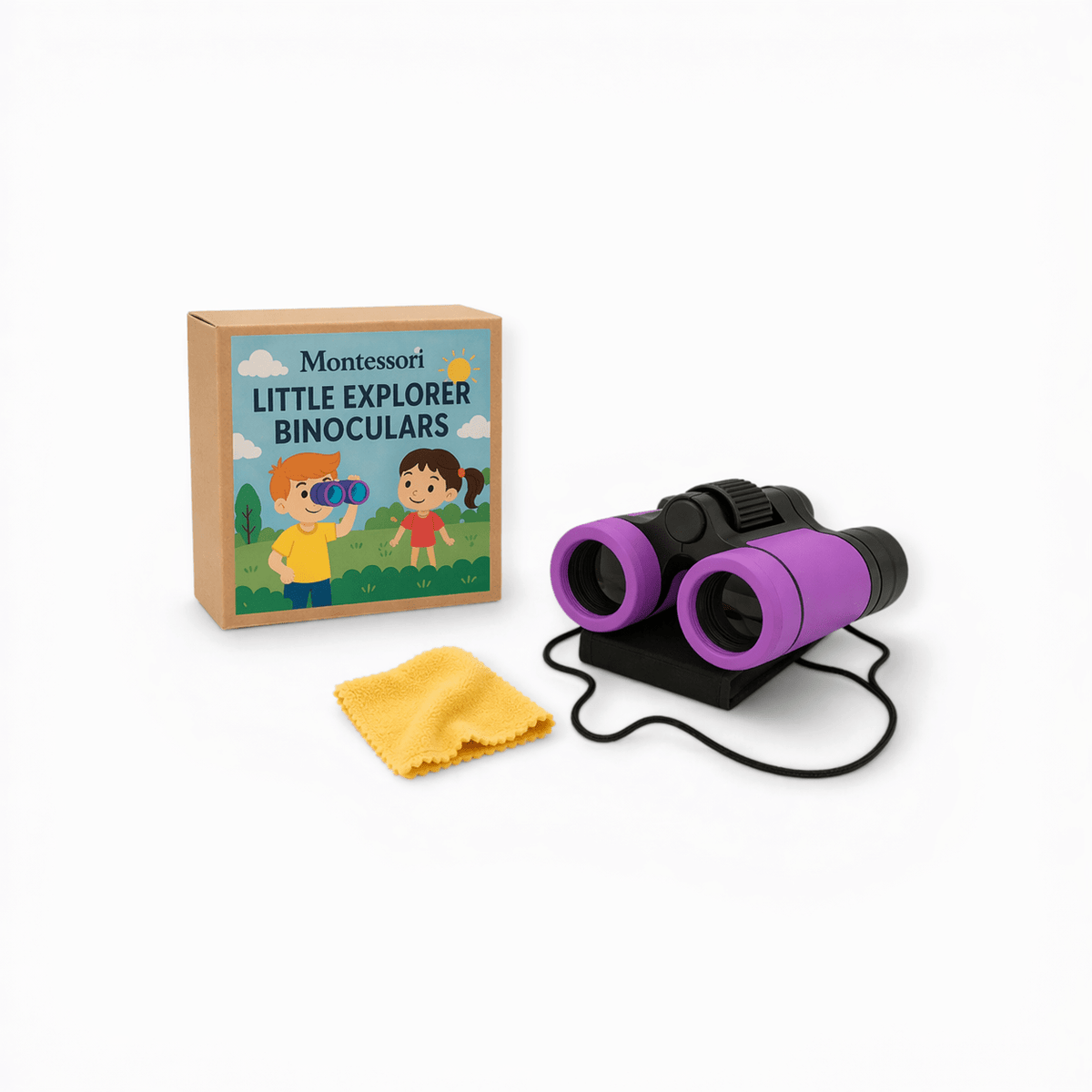 Montessori Little Explorer Binoculars - Purple