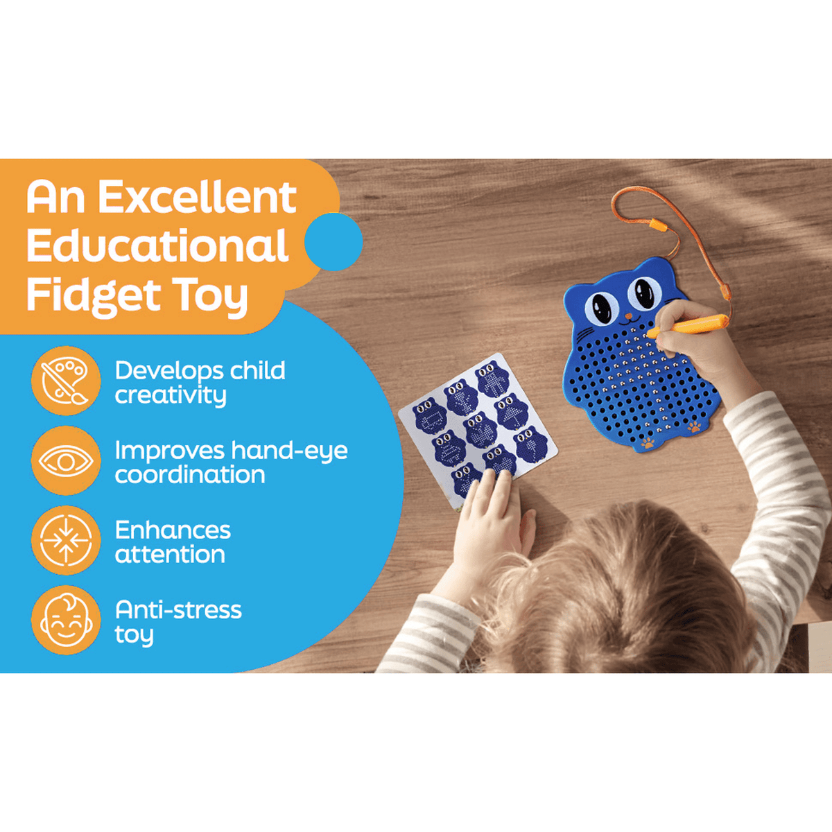 Montessori Magnetic Drawing Board - Project Montessori Creative Toy
