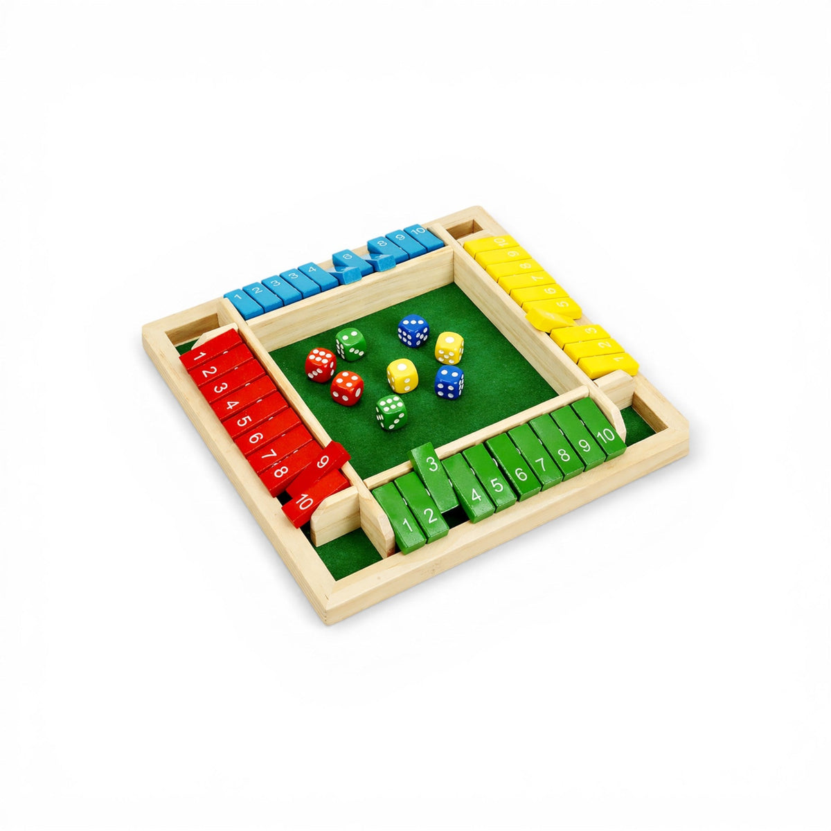 Shut The Box Dice Game - Colorful