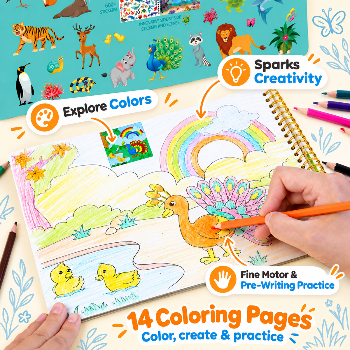 Montessori Sticker & Discover Book - Project Montessori