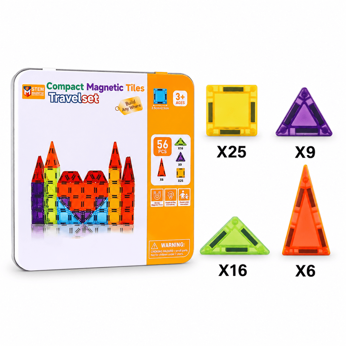 Montessori Travel Magnetic Tiles