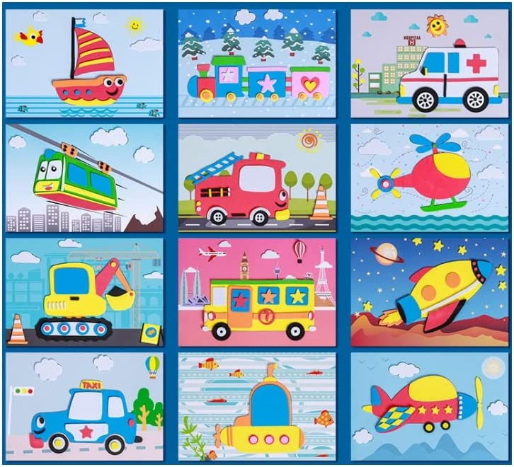 3D Sticker Puzzles (12 sheets)
